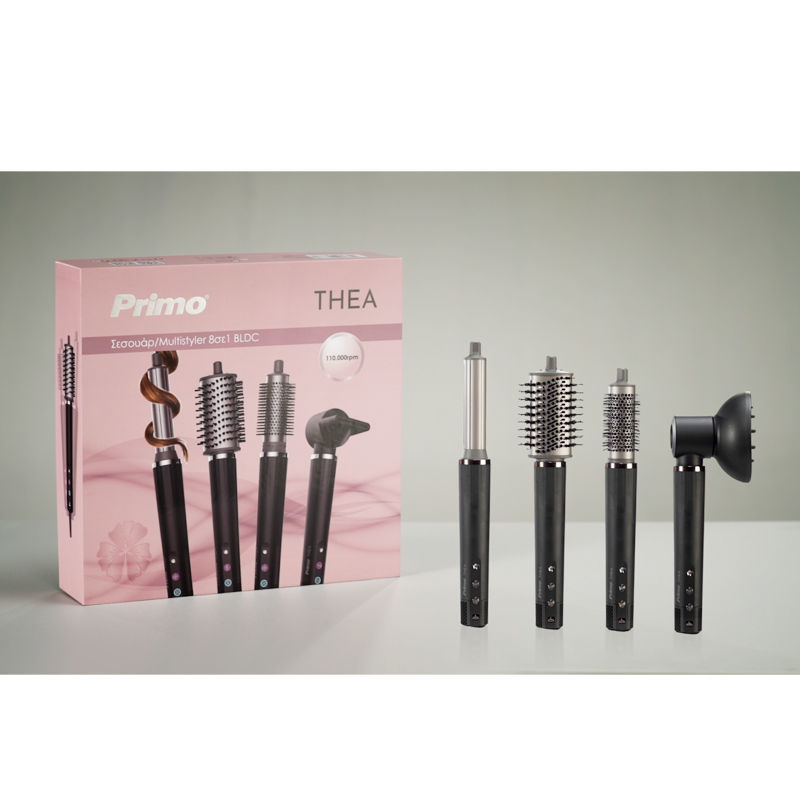 Primo Multi Styler THEA PRHS-40535 8 σε 1 Ηλεκτρική Βούρτσα με Αέρα για Μπούκλες και Ίσιωμα 1500W